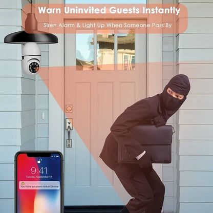 🔥-Caméra de sécurité avec ampoule Wifi sans fil
