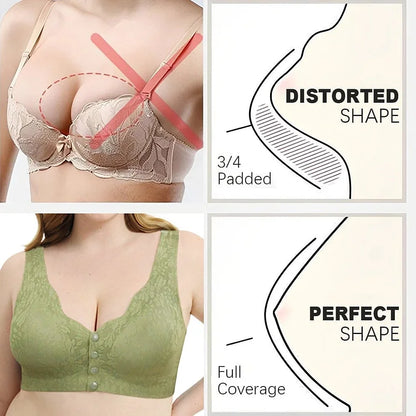 BUY 1 GET 2 FREE(Please add 3 pcs to cart)-Comfortable & Convenient Front Button Bra