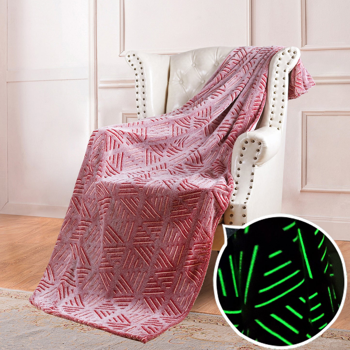 Hurry up! Sale Ends in 01:57:36.3 😊Double Sided Flannel Luminous Blanket-🔥