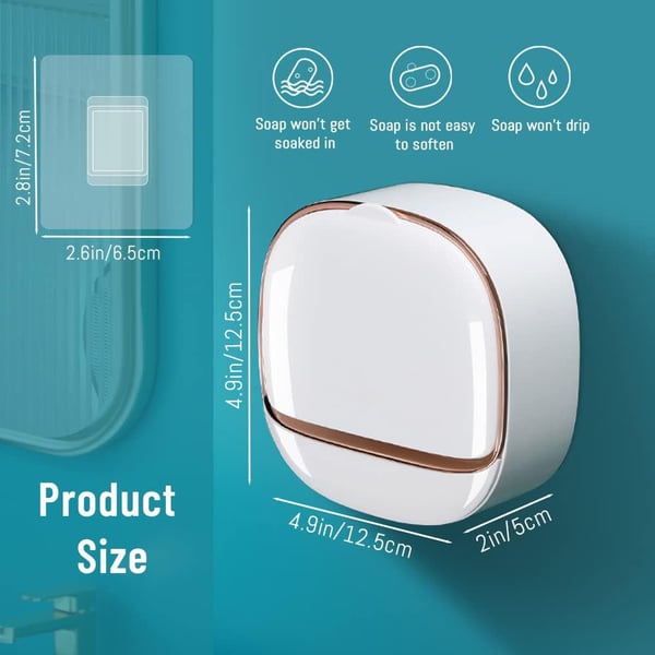 Luxury Soap Holder with Drain Tray