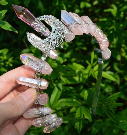 HANDMADE NATURAL CRYSTAL CROWN