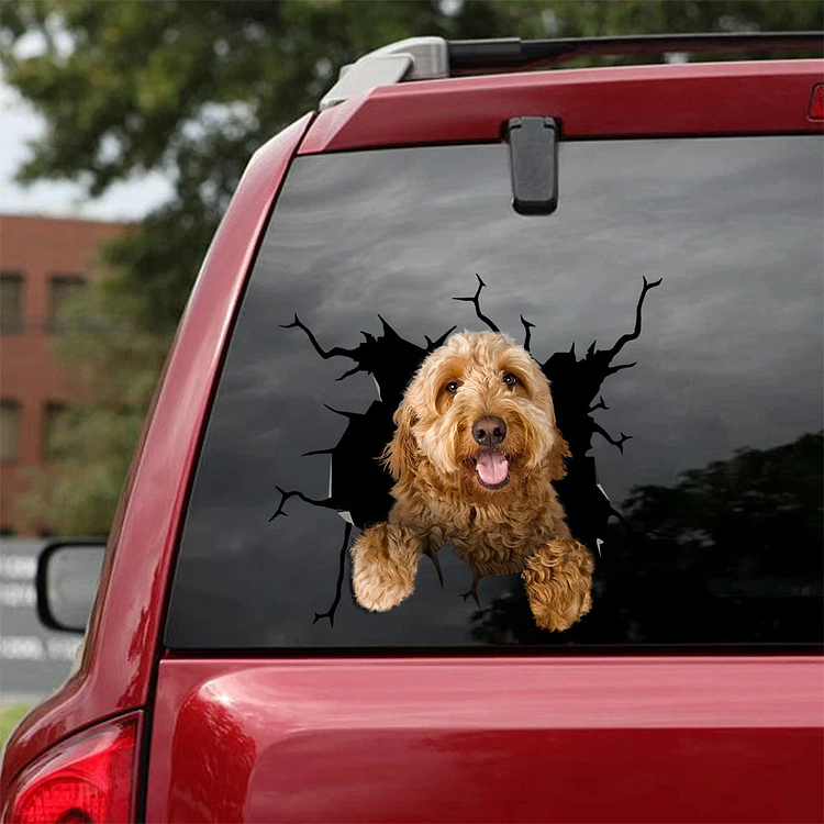 ES02 Pegatinas para coche GoldenDoodle