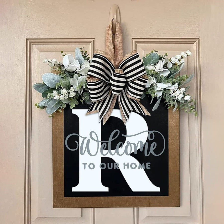 ✨26 INITIAL LAST NAME FRONT DOOR WREATH (BUY 2 FREE SHIPPING)