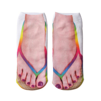 Manicure Print Socks