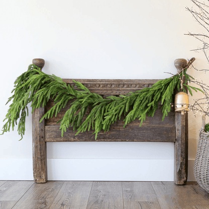 ✨Natural Christmas Greenery ✨- Real Touch Norfolk Pine Garland