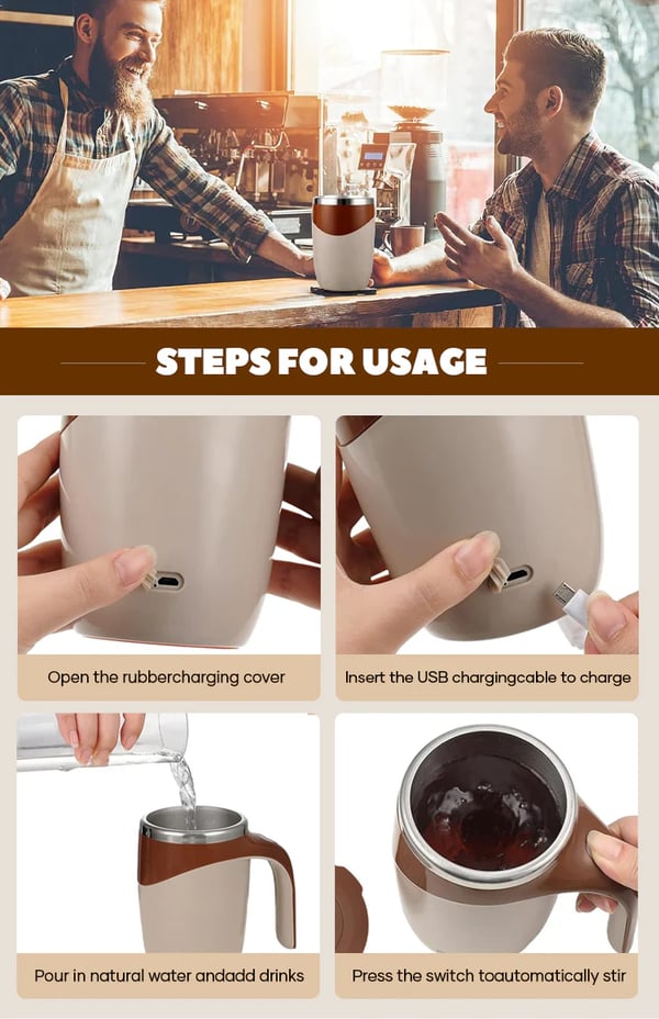 Auto Stir Coffee Mug