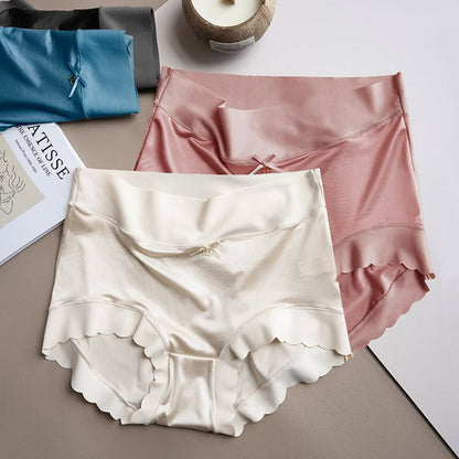 Payez 1, obtenez 2 (3 paquets) de culottes absorbant l'humidité en soie glacée antibactérienne en satin de qualité supérieure