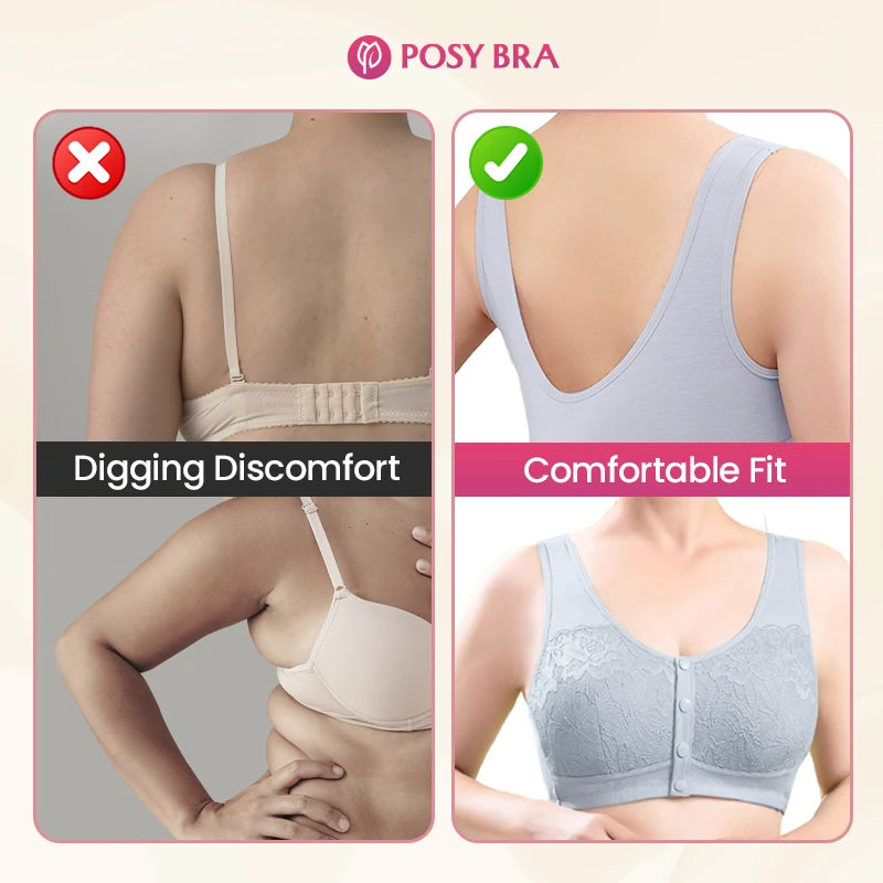 Posy Bra - Magic Comfort Front Closure Shaping Bra for Seniors