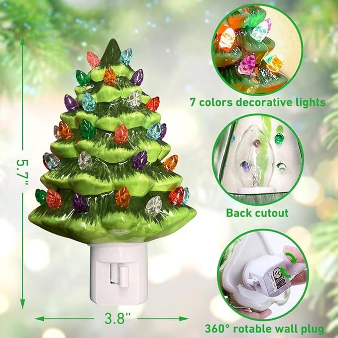 🎄Christmas Sales 70% 🎄2024 Christmas Tree Night Light（Buy many offer）