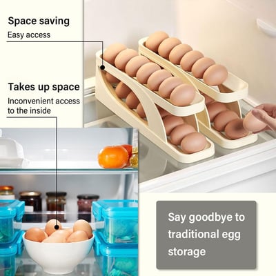 🔥HOT SALE - 48% OFF 🔥 Automatic Scrolling Egg Rack