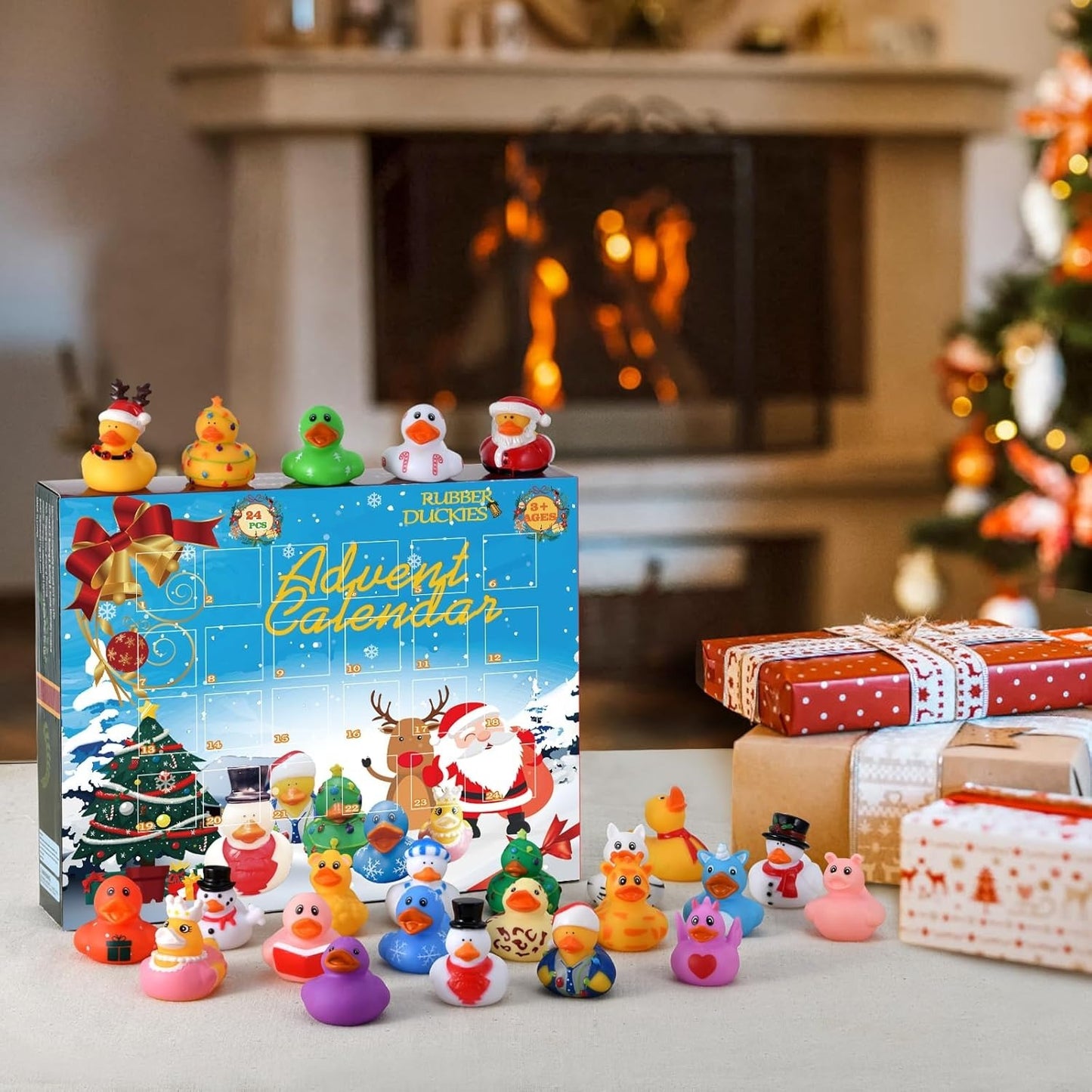 🎉Advent Calendar 2024-24 Rubber Ducks Toys Advent Calendar for Kids