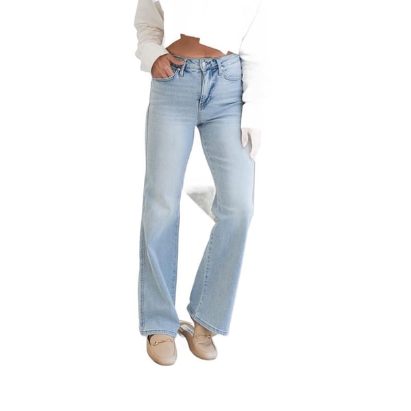 🏆️Last Day 70% OFF -👖High Rise Vintage Wash Tummy Control Top Straight Leg Jeans