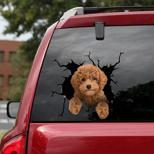 ES01 GoldenDoodle Car Stickers