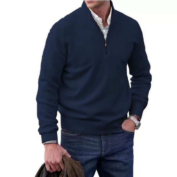 Men's Cashmere Zipper Basic Sweater (Buy 2 Free Shipping)