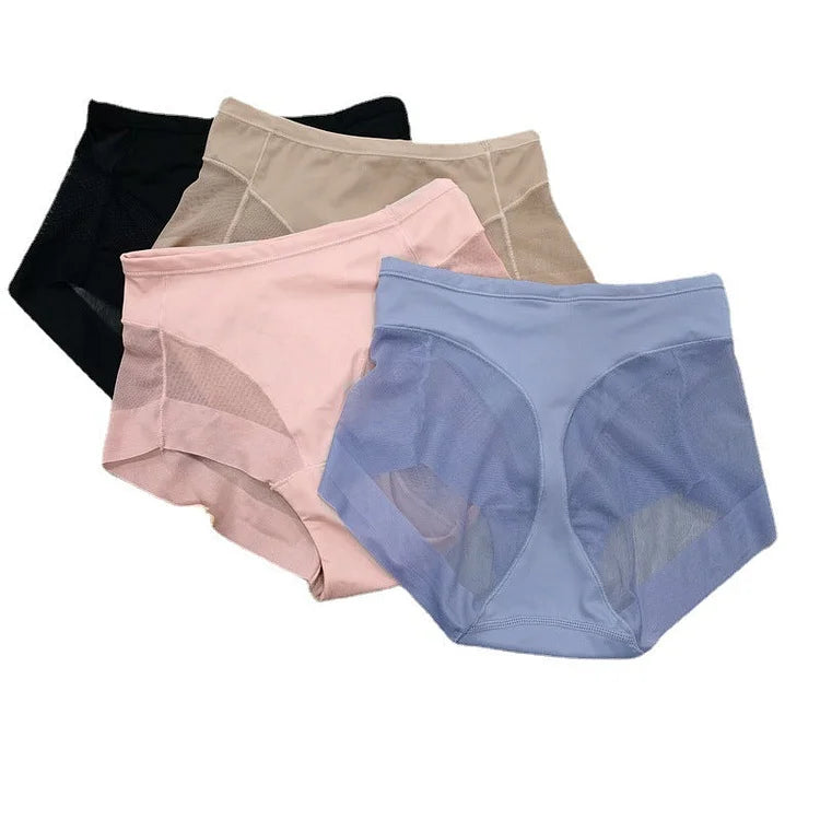 BUY 3 GET 2 FREE-High Waist Ice Silk Shaping Briefs