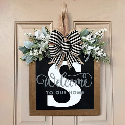 ✨26 INITIAL LAST NAME FRONT DOOR WREATH (BUY 2 FREE SHIPPING)