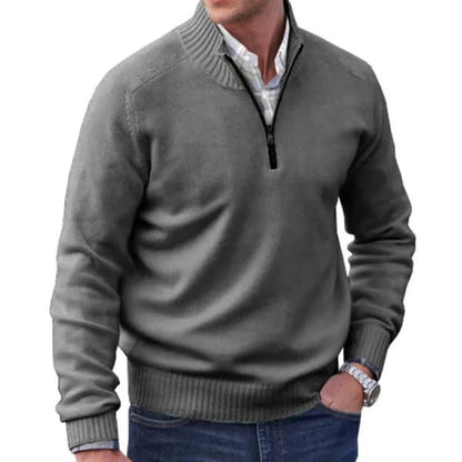 Men's Cashmere Zipper Basic Sweater (Buy 2 Free Shipping)