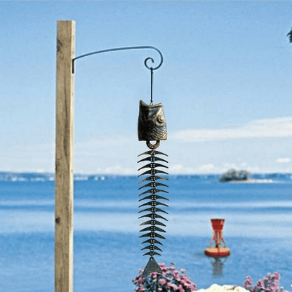 (🔥HOT SALE NOW 49% OFF) - Metal Fish Bone Wind Chimes