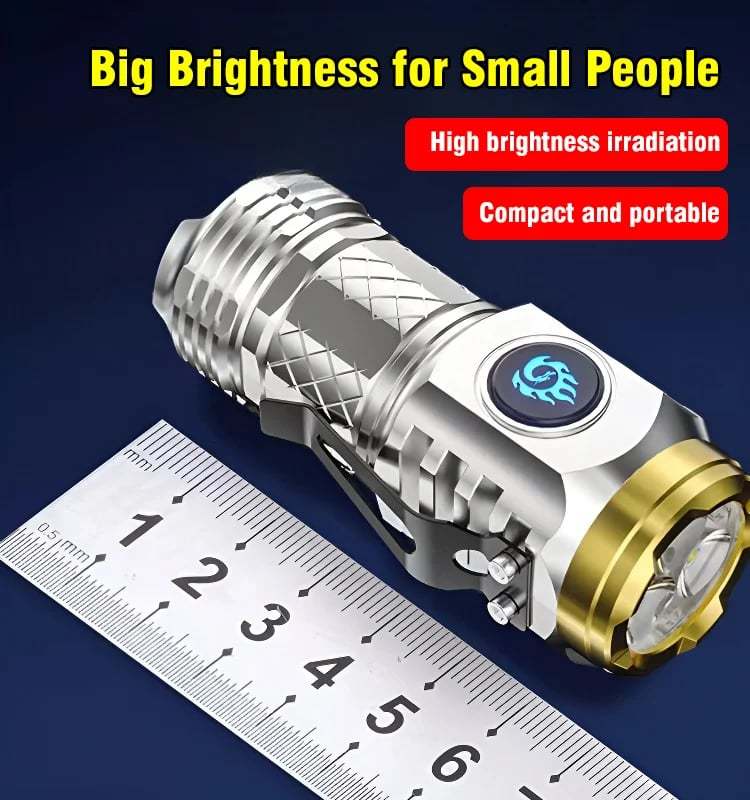 【🎁2PCS！】German Three-eyed Monster Mini Flash Super Power Flashlight