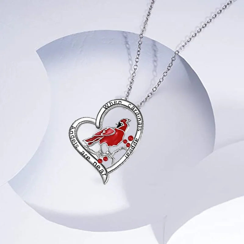 When Angels are Near Heart Necklace