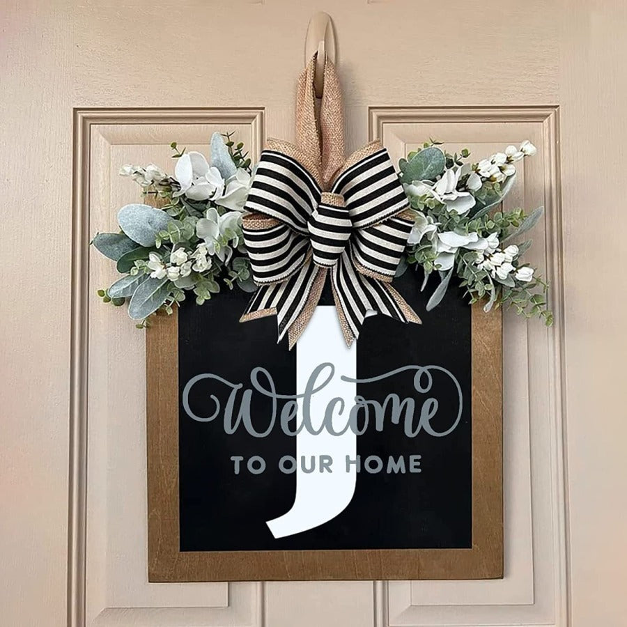 ✨26 INITIAL LAST NAME FRONT DOOR WREATH (BUY 2 FREE SHIPPING)