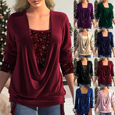 💥Hot Sale 49% OFF💃Sequins Long Sleeve Shirt✨ (Buy 2 Free Shipping)