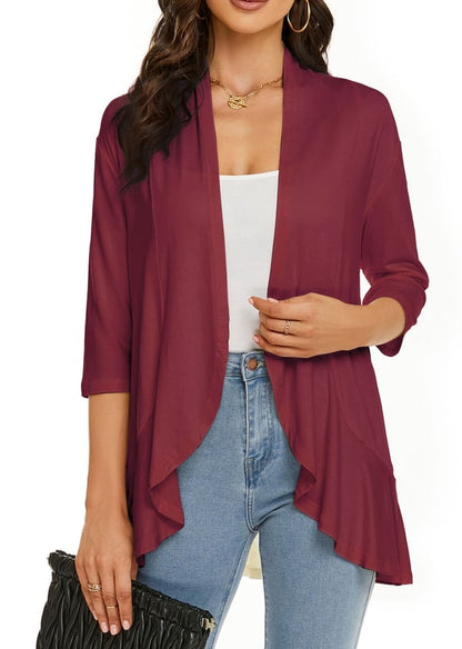 Women's Casual Lightweight Open Front Cardigans (Buy 2 free shipping)