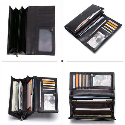 Marfuny RFID Anti-theft Long Wallet Coin Purse