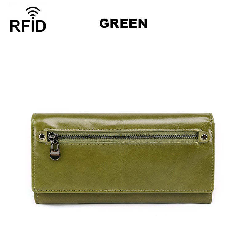 Marfuny RFID Anti-theft Long Wallet Coin Purse