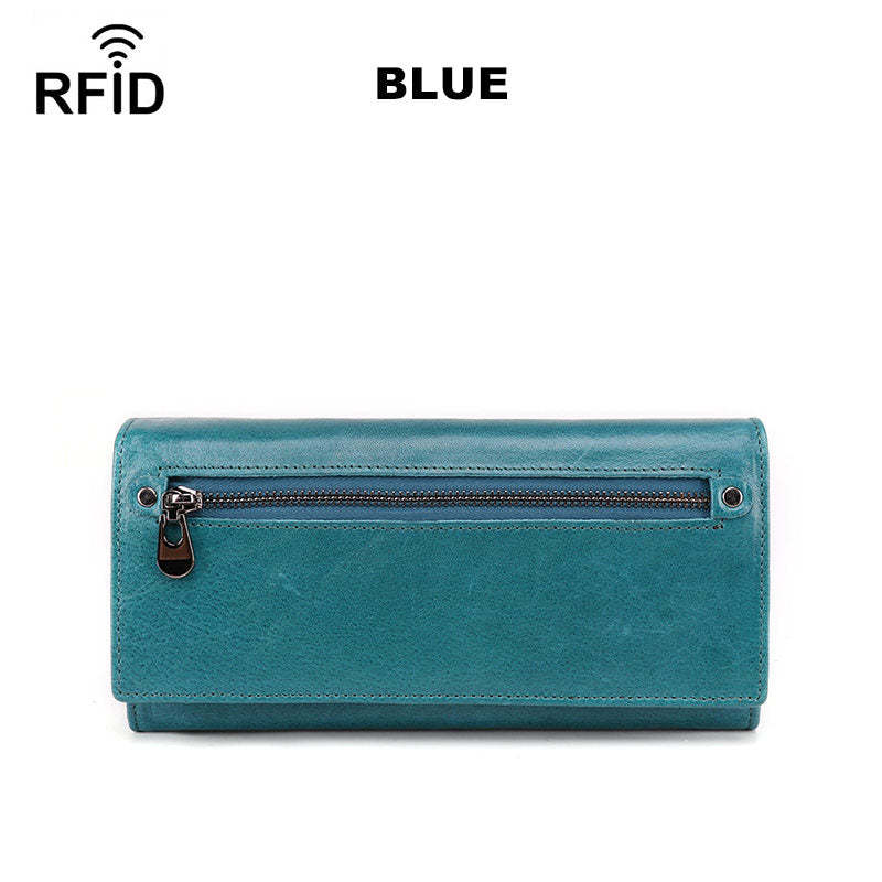 Marfuny RFID Anti-theft Long Wallet Coin Purse