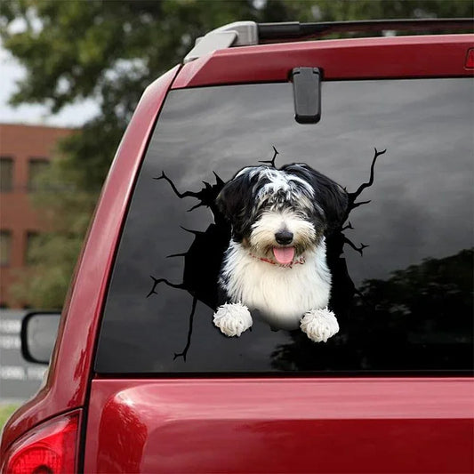 AUTOCOLLANT DE VOITURE CRACK HAVANAIS AMANT DE CHIENS 7