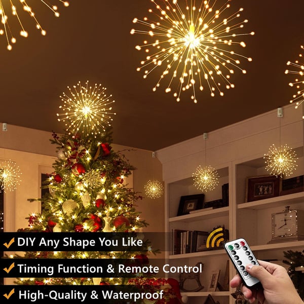 Christmas Pre-sale SAVE 50%🎄Hanging Starburst Fairy Lights for Christmas