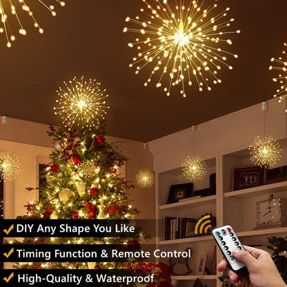 Christmas Pre-sale SAVE 50%🎄Hanging Starburst Fairy Lights for Christmas