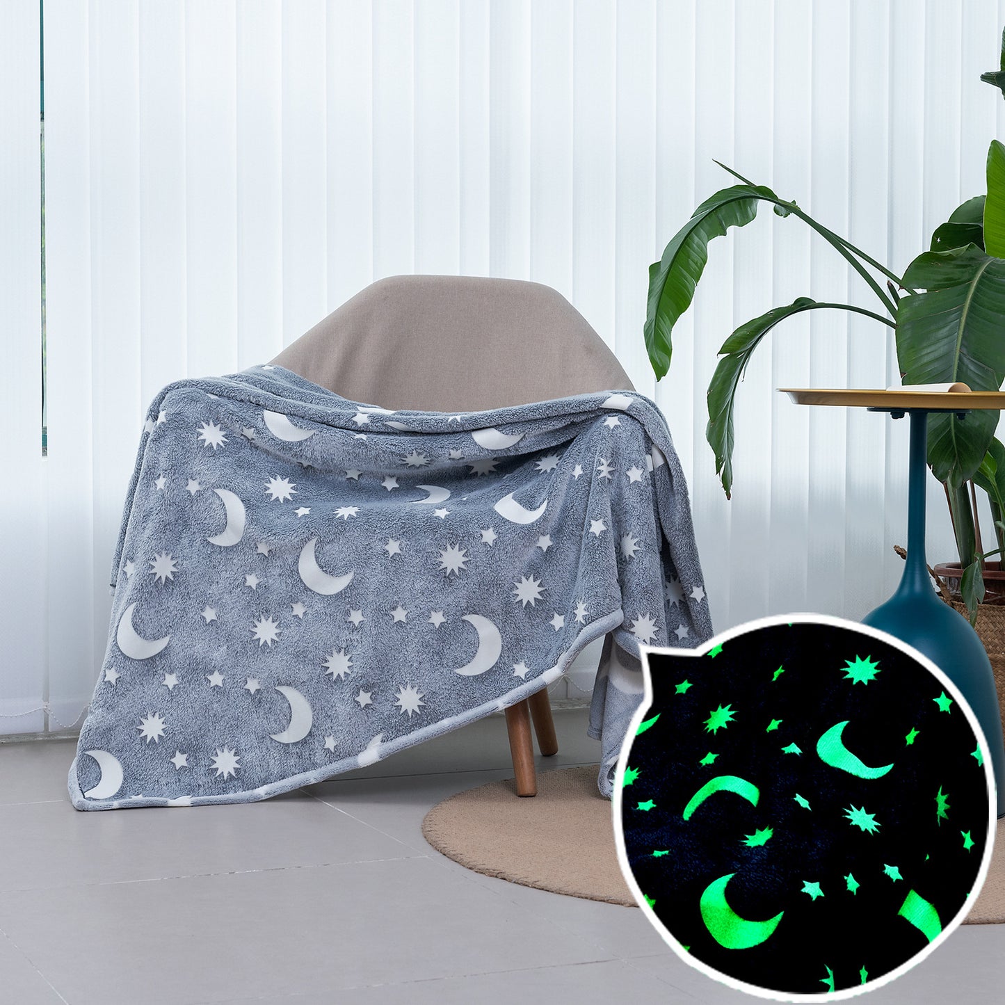 Hurry up! Sale Ends in 01:57:36.3 😊Double Sided Flannel Luminous Blanket-🔥