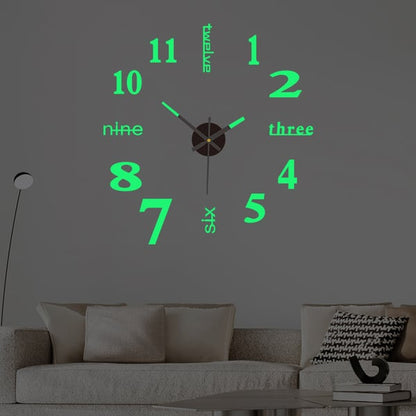 🔥Promoción del último día 49% de descuento🔥 Reloj decorativo con calcomanías de pared 3D 