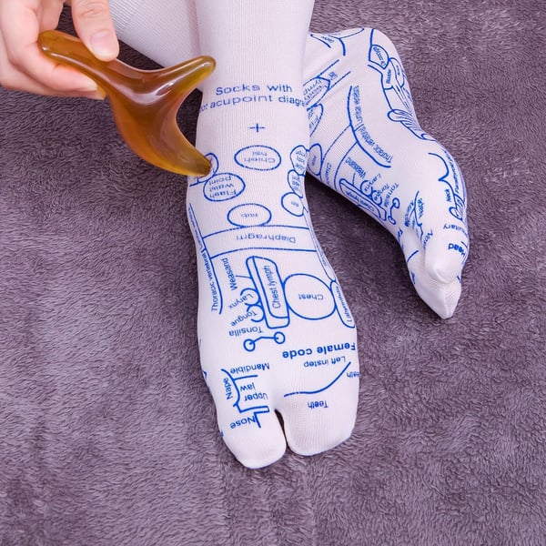 🔥Reflexology Chart Socks with Trigger Point Massage Tool