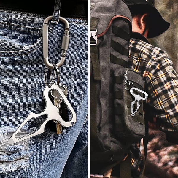 (🎁2024 New Year Hot Sale🎁)(🔥FACTORY OUTLET-49% OFF) Outdoor Multifunctional Keychain