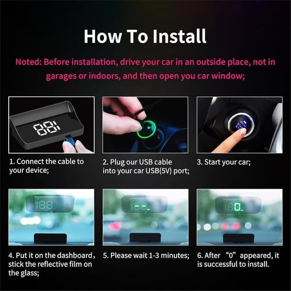 🚗 Head-Up Display Car GPS Digital Speedometer