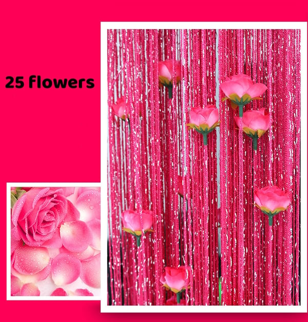 Rose Thread Door Curtain