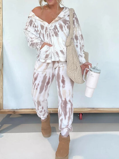 Tie Dye Hoodie And Sweatpants Set (Buy 2 Free Shipping)