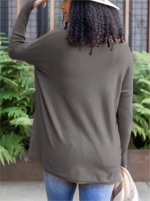 LONG SLEEVE THUMBHOLE SWEATER POCKET TUNIC BUY 2 FREE SHIPPING