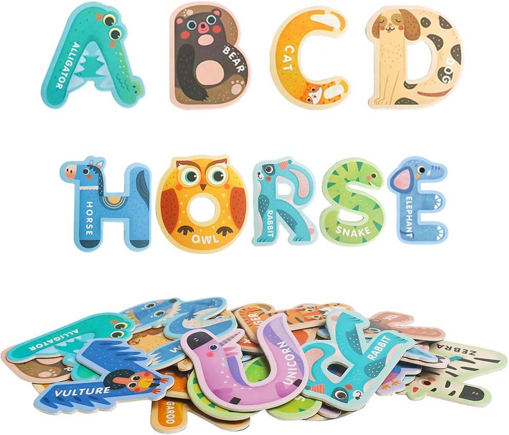 Animal-shaped Magnetic Alphabet