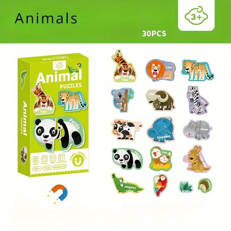 Animal-shaped Magnetic Alphabet