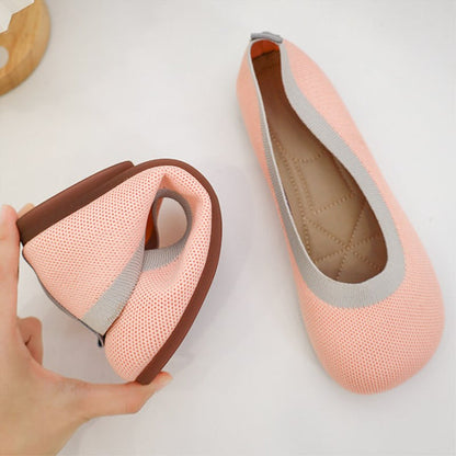 Weaving Breathable Loafers Comfortable Walking Casual Flats Shoes