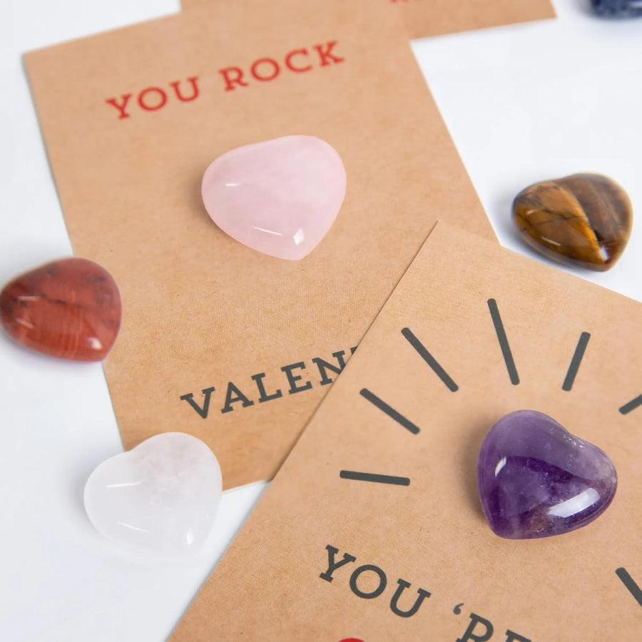 🌹IDEES CADEAUX POUR LA SAINT-VALENTIN--💖CARTES AVEC CRISTAUX EN FORME DE COEUR