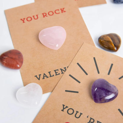 🌹IDEAS DE REGALOS PARA EL DÍA DE SAN VALENTÍN--💖TARJETAS CON CRISTALES EN FORMA DE CORAZÓN