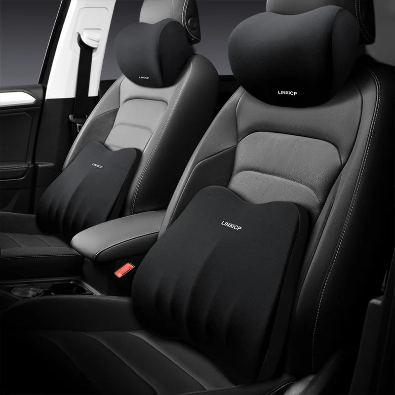 Car headrest lumbar support suit