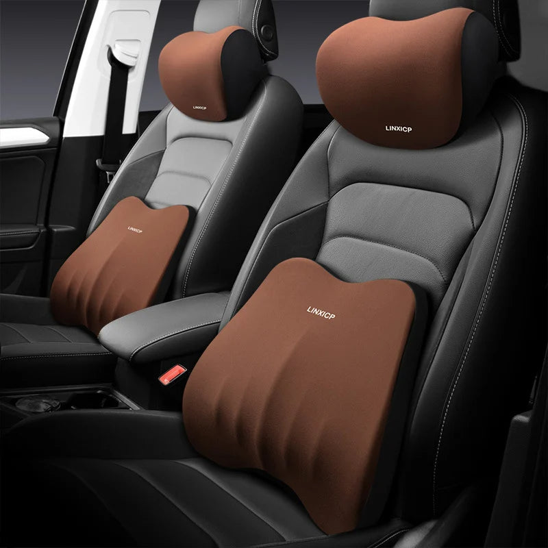 Car headrest lumbar support suit