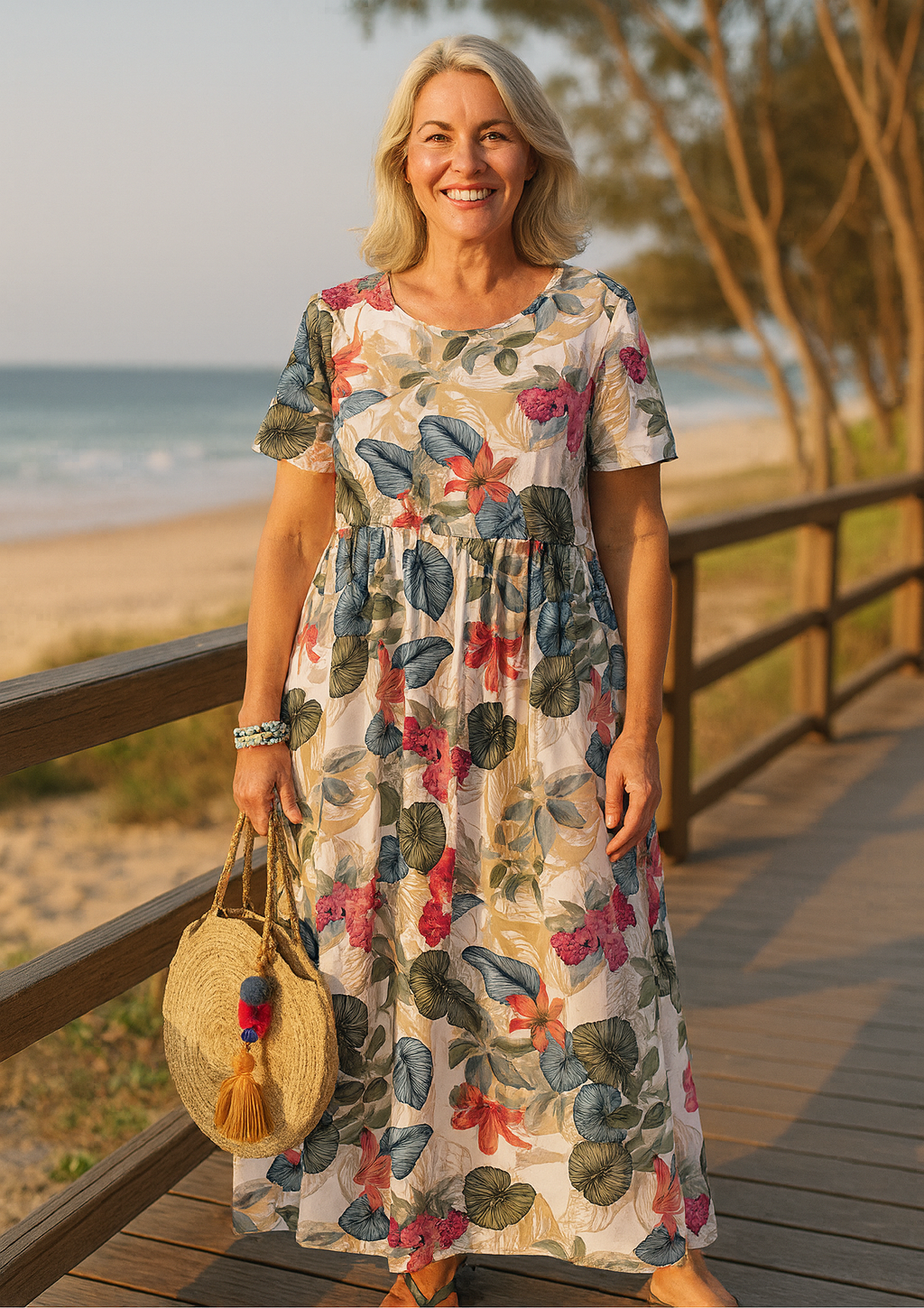 Breezy Floral Maxi Dress