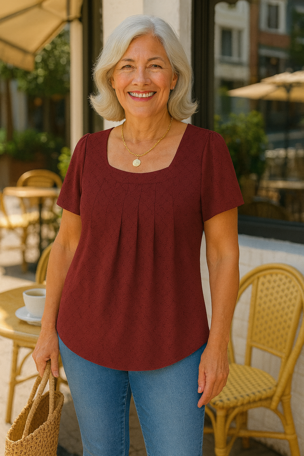 Luxe Pleated Comfort Top